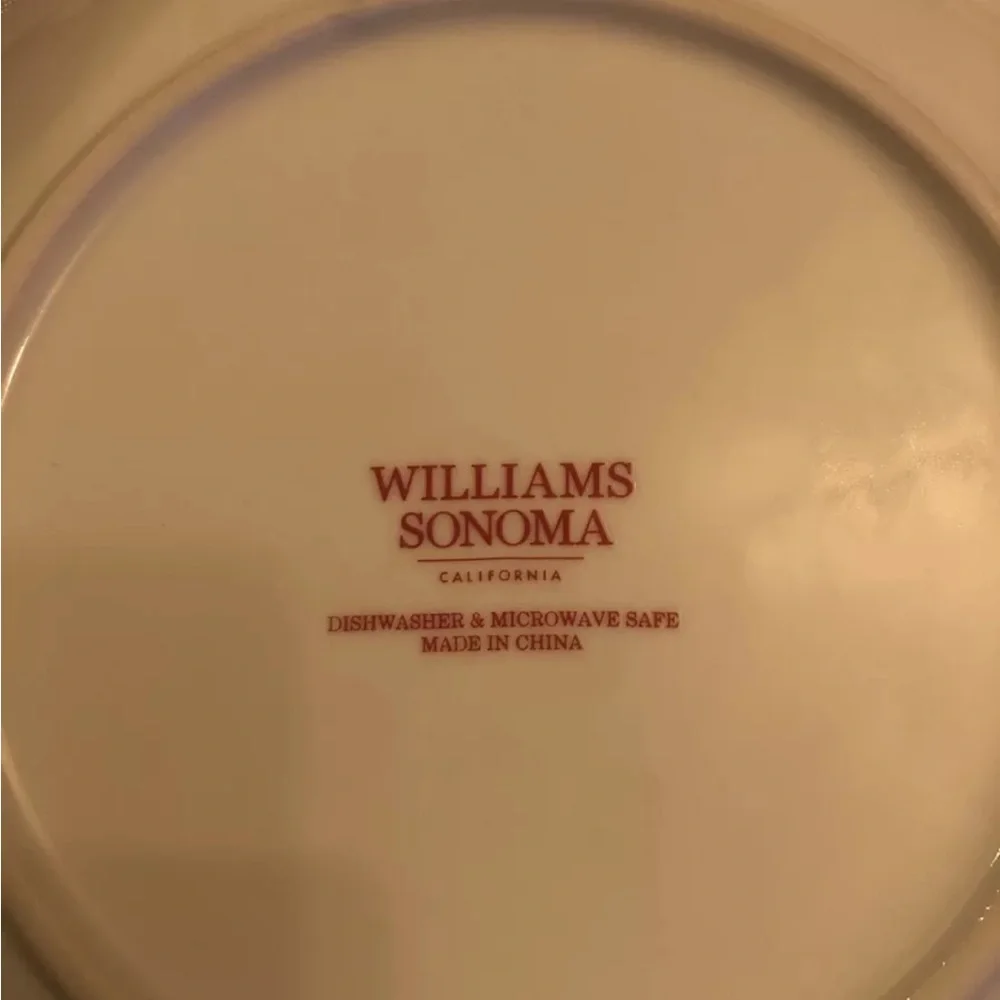 Williams Sonoma Twas The Night Before Christmas Santa 8.5” Salad Plate